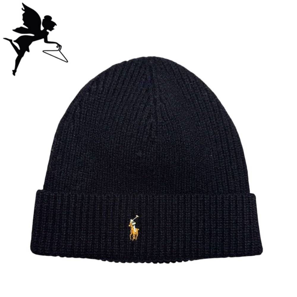 POLO RALPH LAUREN Signature Logo Ribbed Beanie - Picture 2 of 5